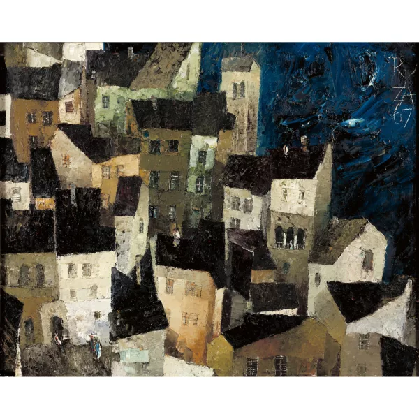 Ryszard Zajac — "Pejzaz wloski z wyobrazni" (Italienische Landschaft aus der Vorstellung).