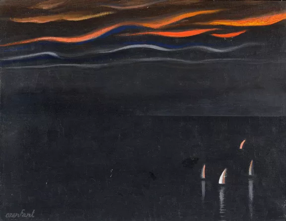 Amédée Ozenfant — Voiliers au crépuscule