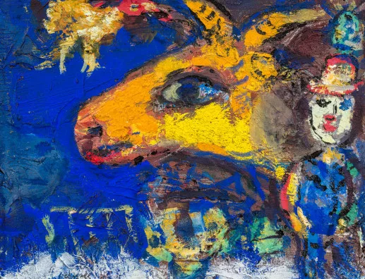 Marc Chagall — Das Profil des gelben Ziegenbocks, um 1962