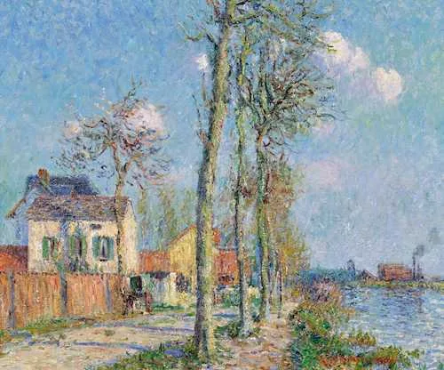 Gustave Loiseau — Le quai du Pothuis à Pontoise. 1906.