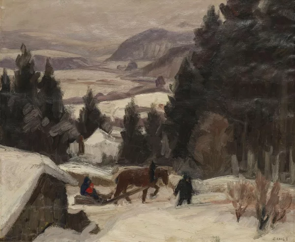 Jules-Émile Zingg — Le traîneau