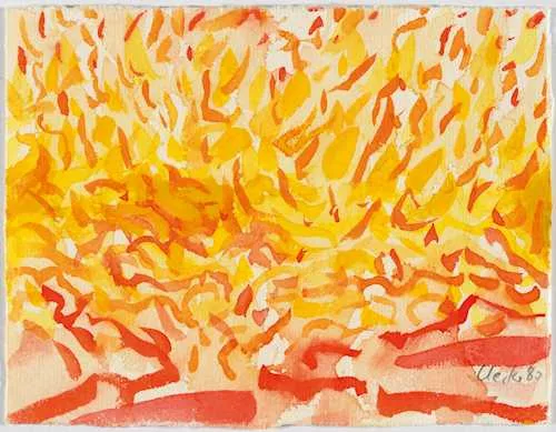 Günther Uecker — Sans titre (Littenheid, une étude), 1980