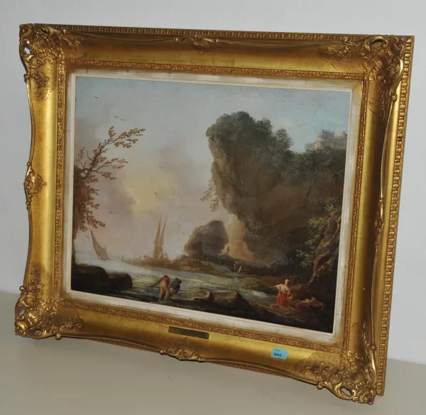 Claude Joseph Vernet — Umkreis Mediterrane Küstenlandschaft mit Fischern