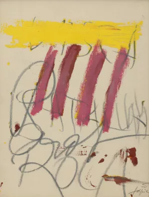 Antoni Tàpies — Quatre barres, 1974