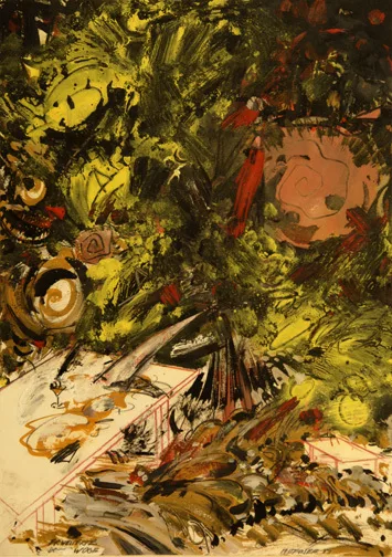 Christian Ludwig Attersee — Erweiterte Woge, 1985