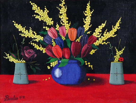 Camille Bombois — Tulpen und Mimose