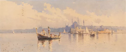 Angelos Giallinas — Ansicht von Konstantinopel, 1892