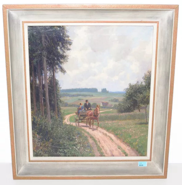 Paul Hey — Landschaft mit Kutsche
