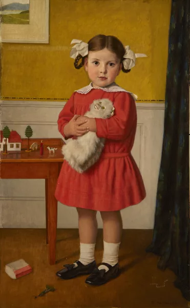 Sophus Hansen — Mädchen mit Katze