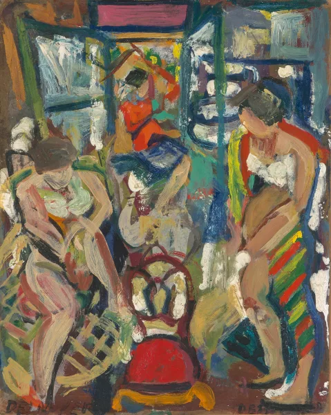 François Desnoyer — Frauen in einem Interieur
