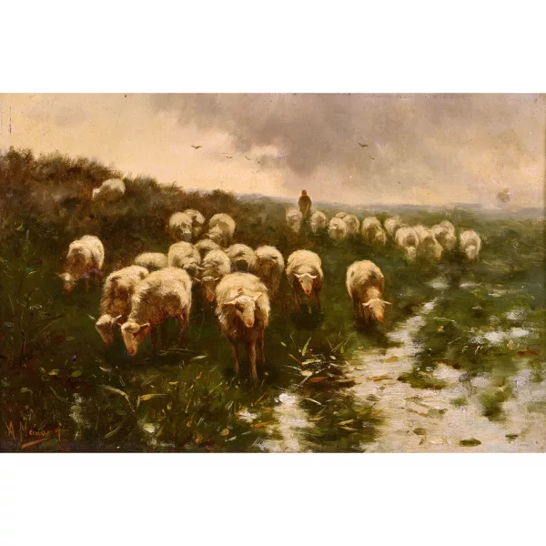 Anton Mauve — Schafherde.