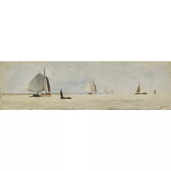 Willem Bastiaan Tholen — Segelboote auf dem See.