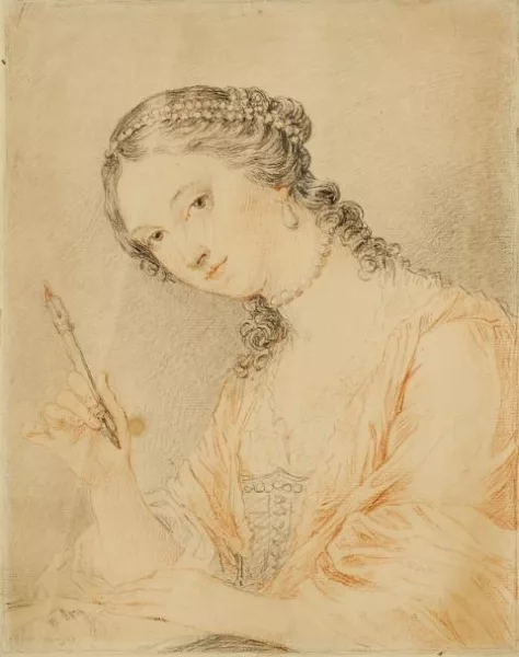 Francesco Bartolozzi — Bildnis einer Malerin - Angelika Kauffmann