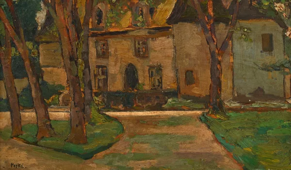 Jean Peské — "Manoir derrière les arbres"