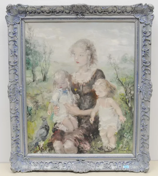 Aurél Náray — Madre con bambini