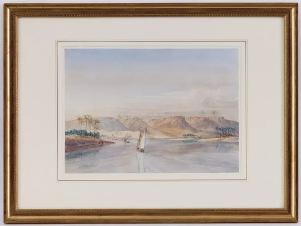 William Prinsep — Vues sur le Nil, paysages animés