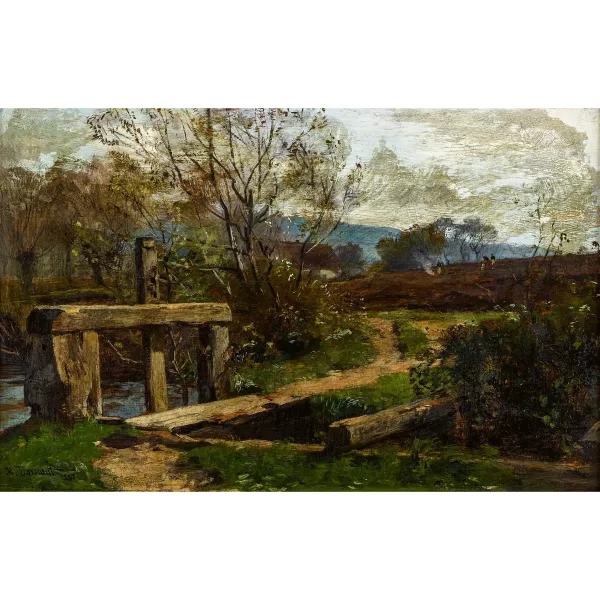 Hugo Darnaut — Paysage avec ouvrage de défense