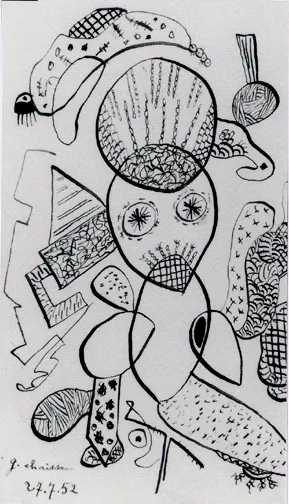Gaston Chaissac — Vision, 1952