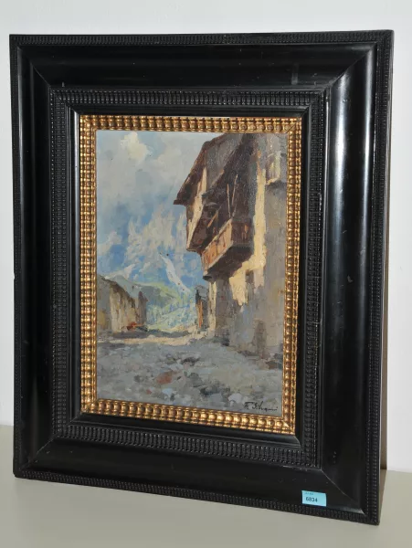 Ferdinando Silvani — Ansicht von Valle die Cadore (Dolomiten)