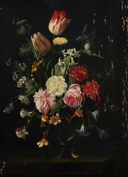 Jan Philip van Thielen — Nature morte au bouquet,