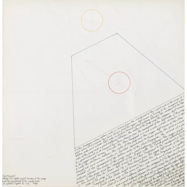 Sol LeWitt — "A blue trapezoid".