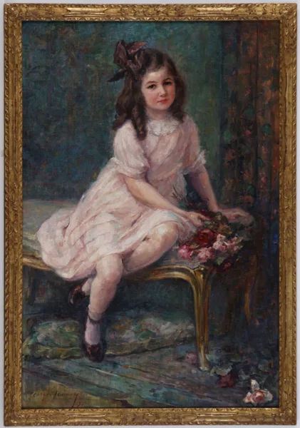 Georges Lemmers — Portrait de jeune fille