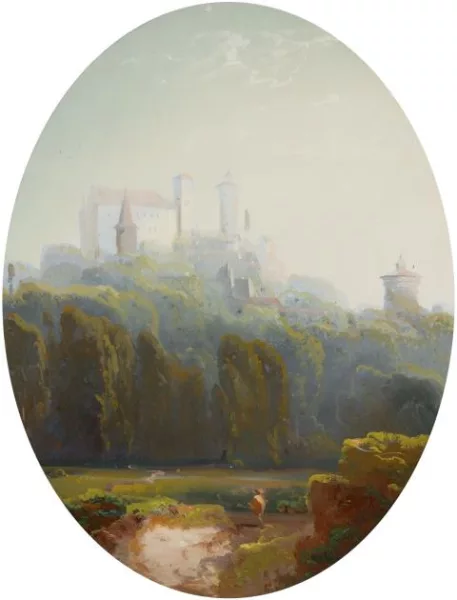 Peter Conrad Schreiber — Landschaft mit Burg