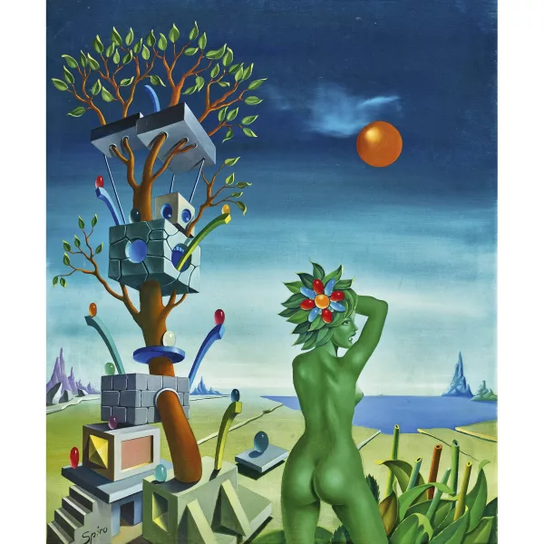Georges Spiro — Le visage sur l'arbre