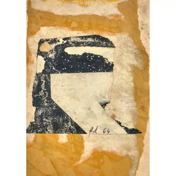 François Dufrêne — Sans titre (Carte postale Nr. 71).