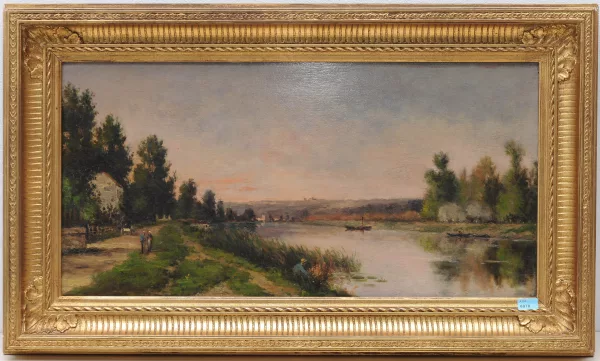 Paul Emmanuel Peraire — Landschaft an der Seine