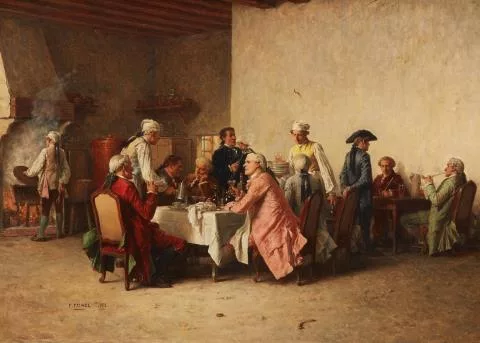 Eugène Fichel — Gasthausszene