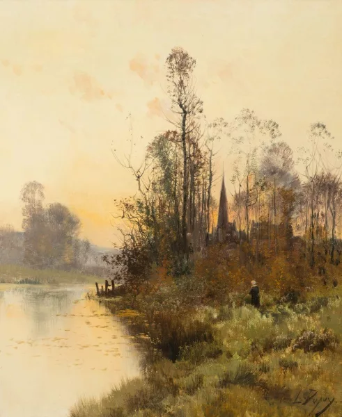Eugène Galien — Paesaggio lacustre