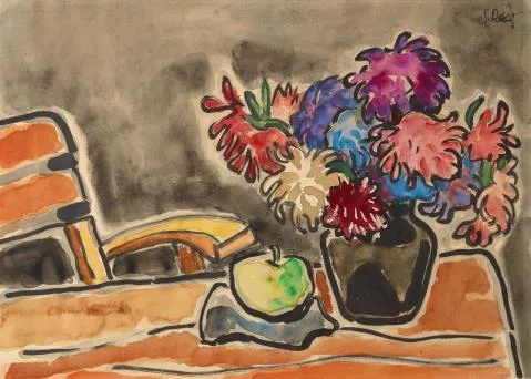 Karl Schmidt-Rottluff — Astern-Stillleben