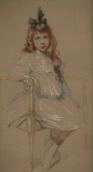 Gaston Bouy — Jeune fille assise