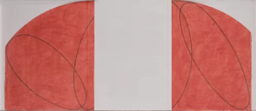 Robert Mangold — Red/White Zone drawing, 1996