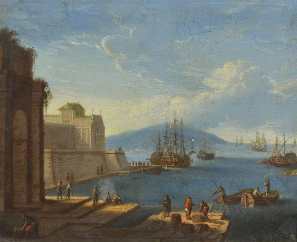 Claude Joseph Vernet — Entourage de Joseph Vernet — Port en Méditerranée
