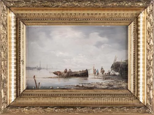 Karl Kaufmann — Attribué à Karl Kaufmann — Retour de la pêche