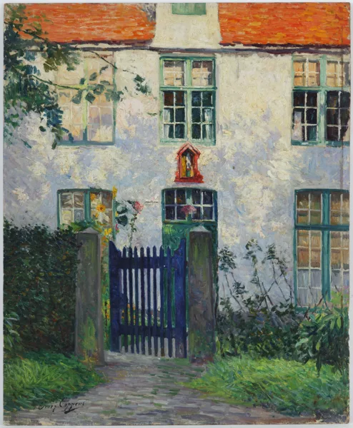 Omer Coppens — Omer Coppens (1864-1926), \\Au Béguinage de