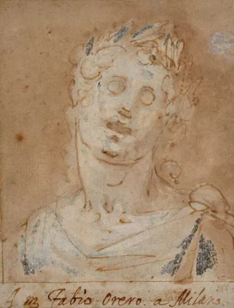 Giovanni Battista Paggi — Étude d’une tête antique