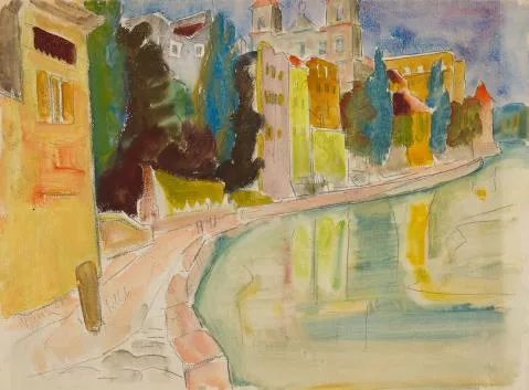 Max Kaus — Passau, Innufer