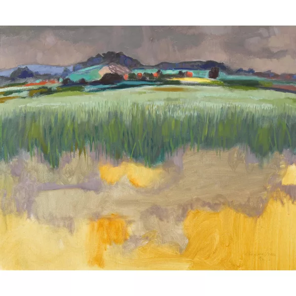 Alfred Rozelaar Green — Sommerliche Feldlandschaft.