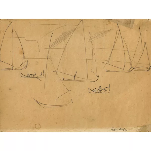 Jean Dufy — Barche a vela