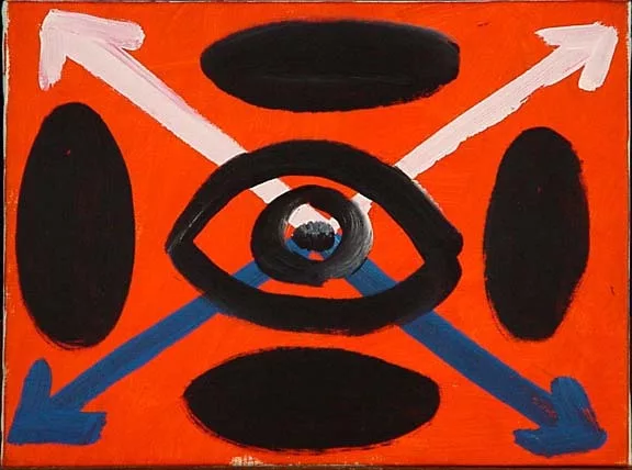 A. R. Penck — Sendero luminosos 3