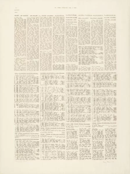 Irma Blank — Zeitungsseite AB-2