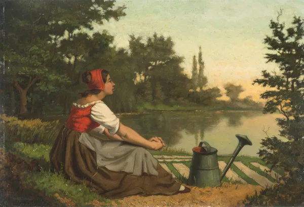 Agapit Stevens — Rastende Gärtnerin