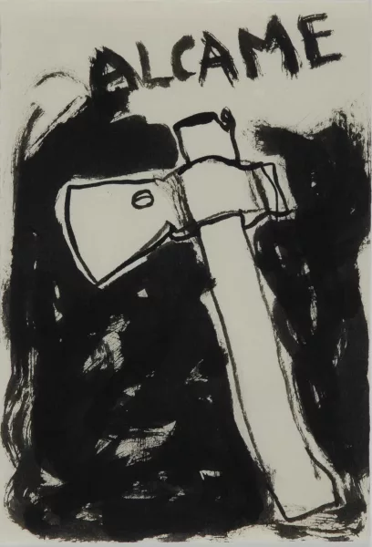 Julião Sarmento — Une hache à Alcamé, 1982