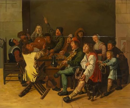 Jan Miense Molenaer — Villageois chantant