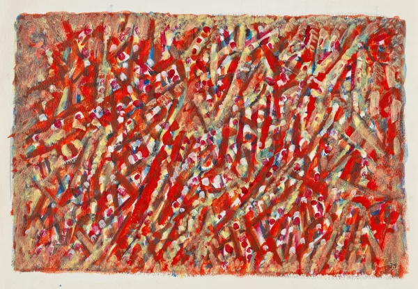 Jacques Germain — Composition abstraite rouge