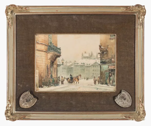 Władysław Chmieliński — Stadtansicht im Winter