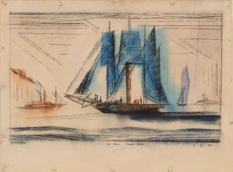 Lyonel Feininger — Die kleine Schoner-Barke